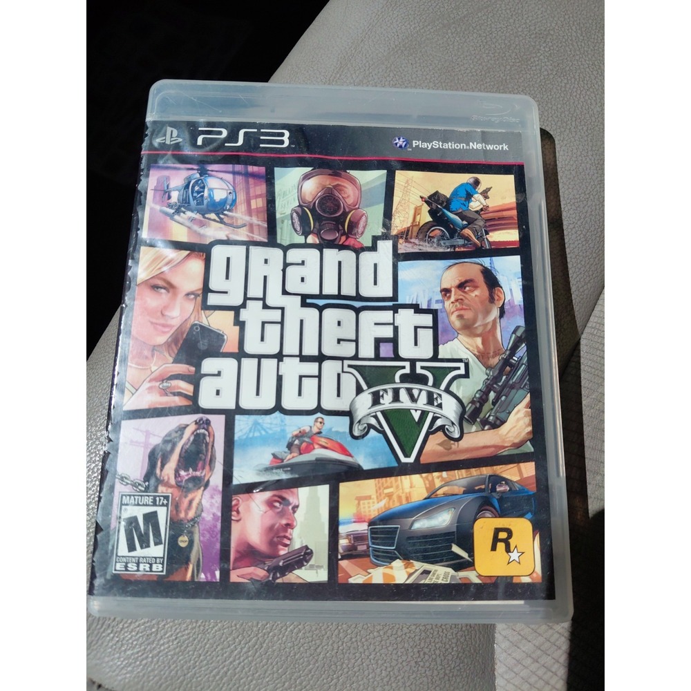 Grand Theft Auto V PlayStation 3 2013 GTA 5 PS3 Complete Manual Blimp Code